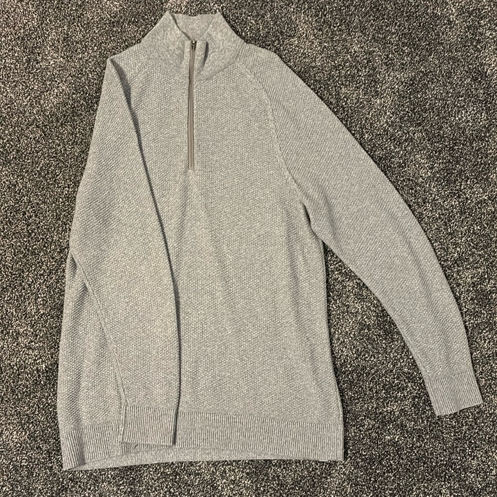 Mean Lululemon Textured Knit Half-Zip Sweater